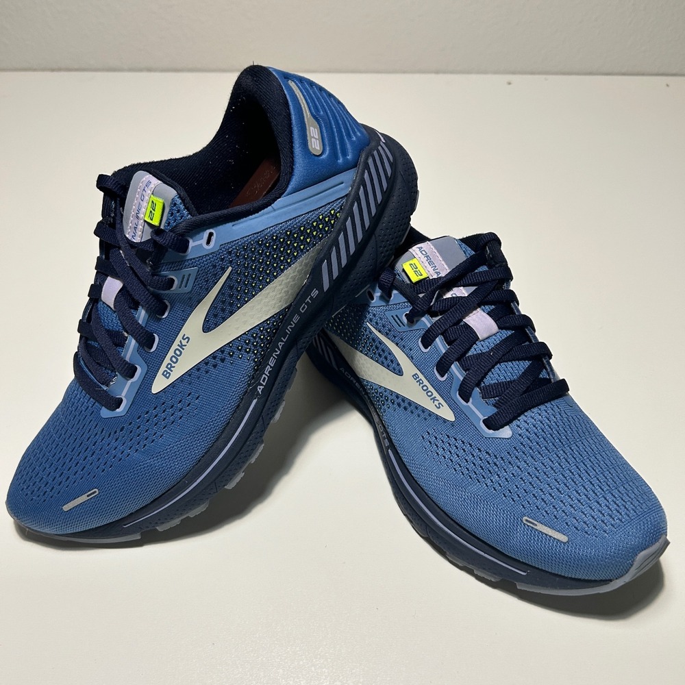 Brooks Adrenaline GTS 22 Womens Running Shoes Blue Navy 1203531B467 Size 9 B